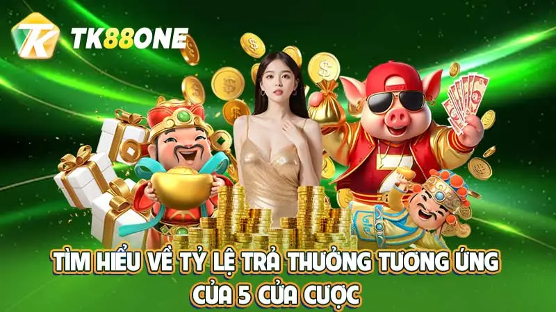 Tìm hiểu về tỷ lệ trả thưởng tương ứng của 5 cửa cược